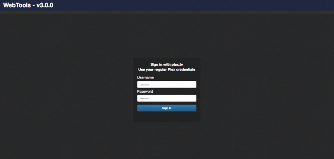 webtools 3.0 plex