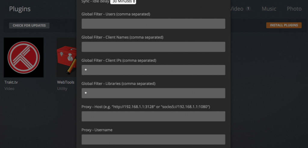 Global Filters